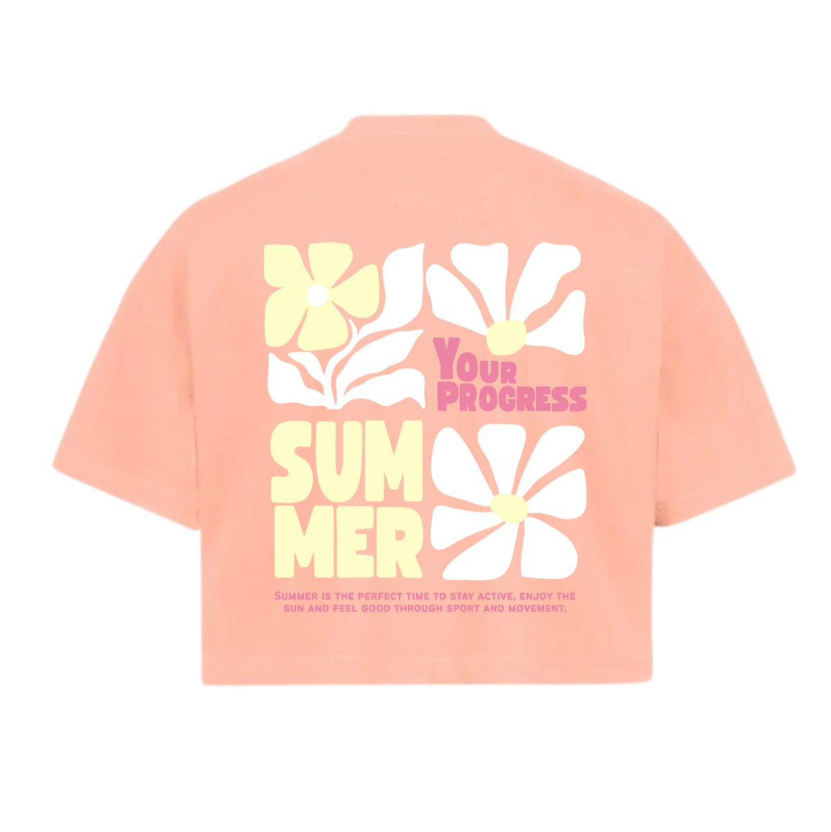 T-shirt oversize crop femme FLOWERS