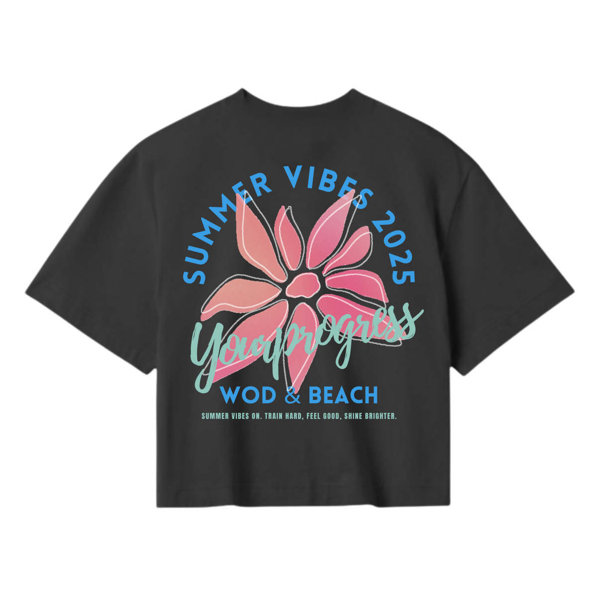 T-shirt Femme Oversize Crop VIBES