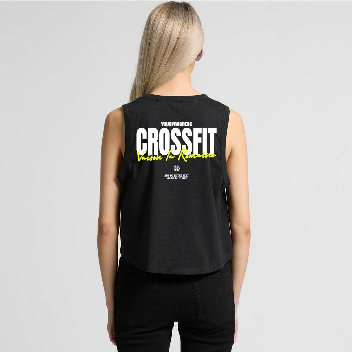 PRECOMMANDE - CROSSFIT VAISON - Muscle tank femme crop
