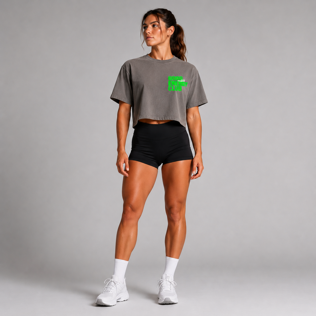 Tee-shirt Crop Femme - GOOD ENERGY